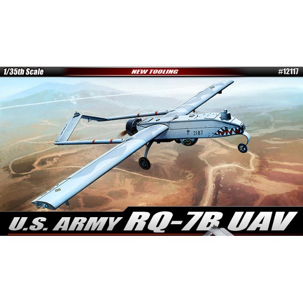 Klijuojamas modelis academy 12117 u.s.army rq-7b uav 1/35