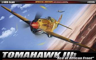 Klijuojamas Modelis Academy 12235 P-40C Tomahawk Iib 1:48