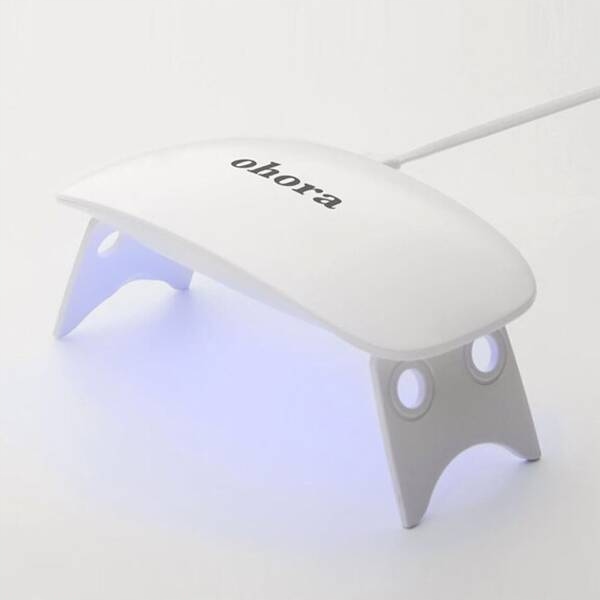 "ohora" kompaktiška led + uv lempa 6w balta, skirta usb
