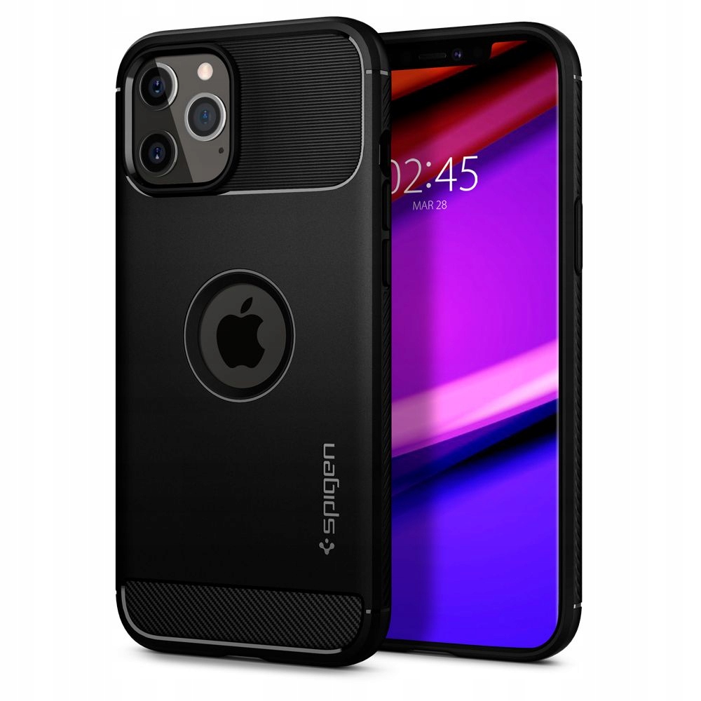 Dėklas Spigen 42537 skirtas iPhone 12, juoda