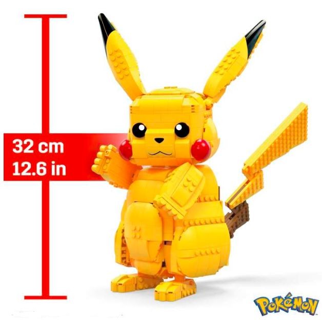 Konstruktorius mega construx jumbo pikachu, 30 cm
