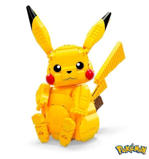 Konstruktorius mega construx jumbo pikachu, 30 cm