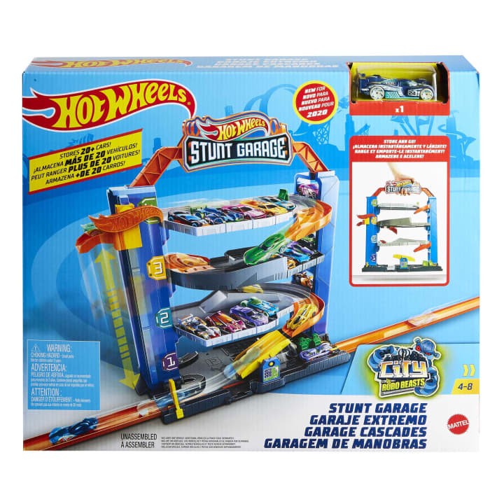 Garažas su triukais Hot Wheels, GNL70