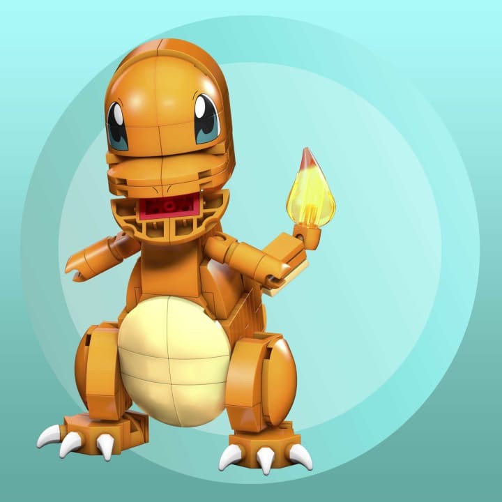 Konstruktorius mega construx pokemon charmander, 180 d.
