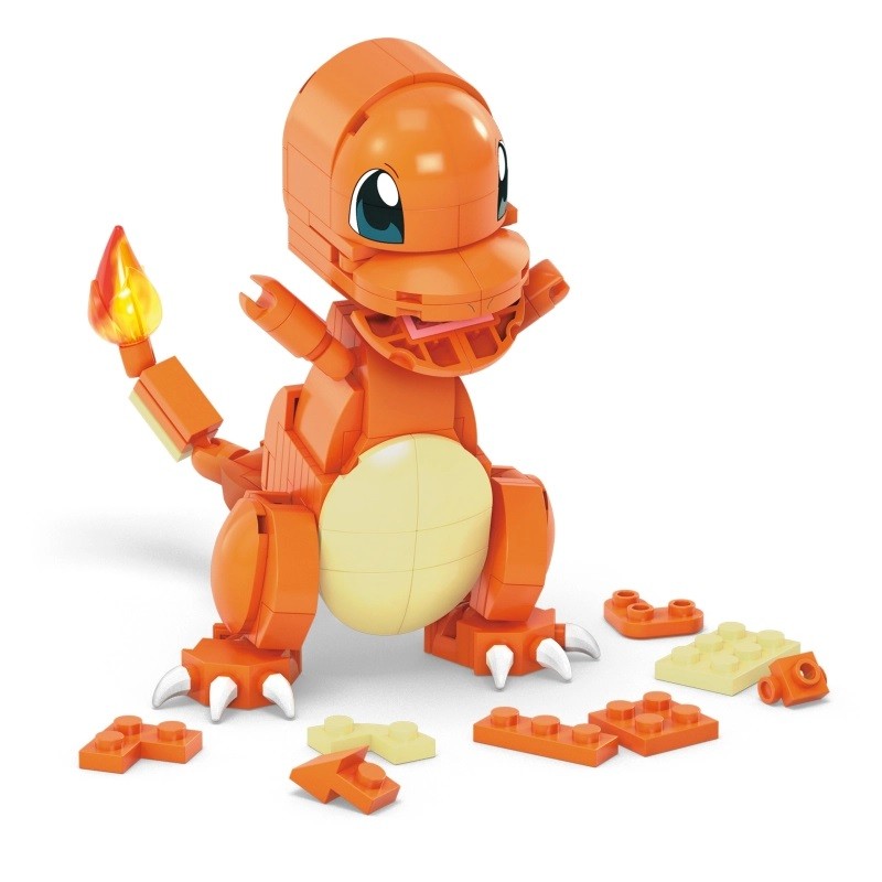 Konstruktorius mega construx pokemon charmander, 180 d.