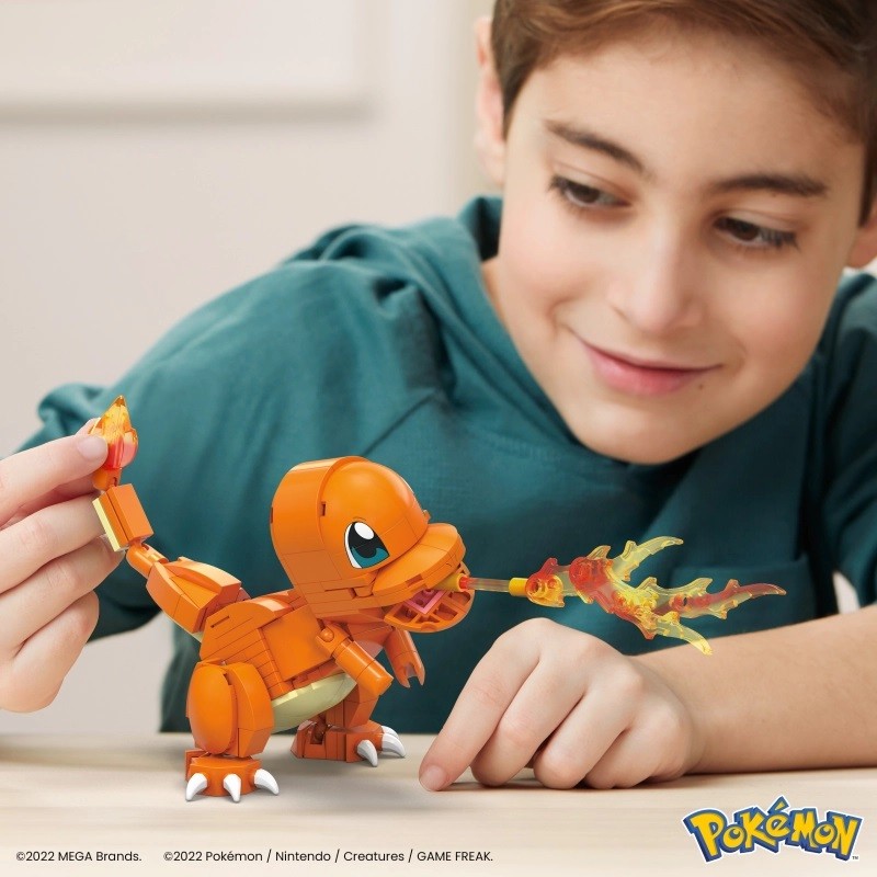 Konstruktorius mega construx pokemon charmander, 180 d.