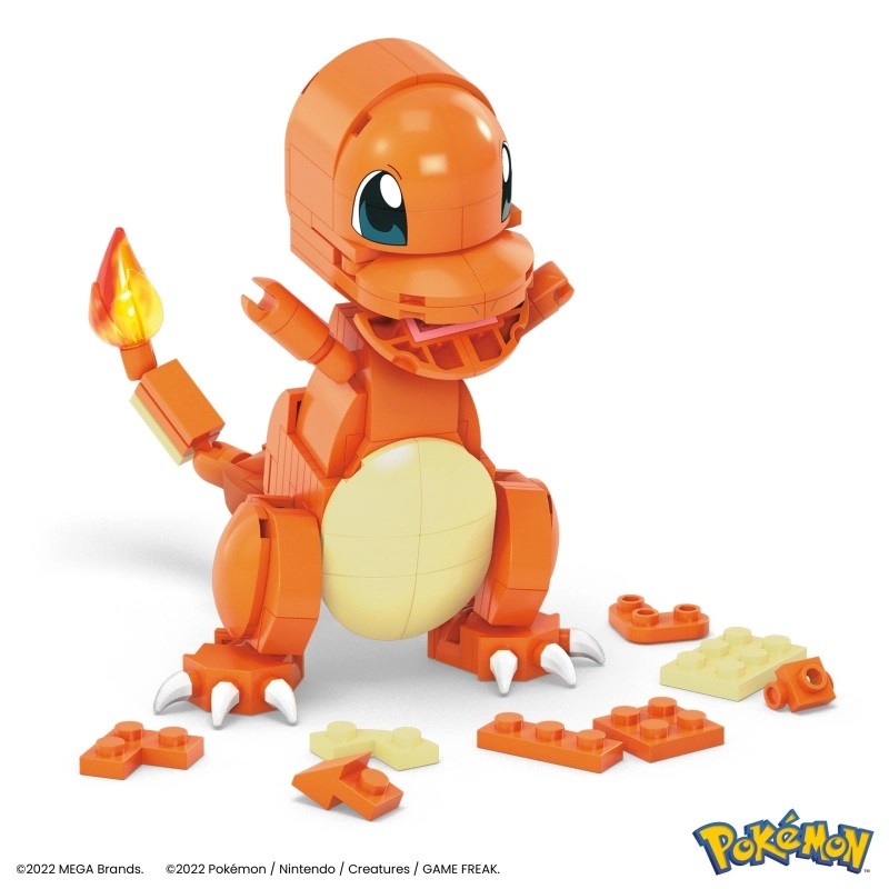 Konstruktorius mega construx pokemon charmander, 180 d.