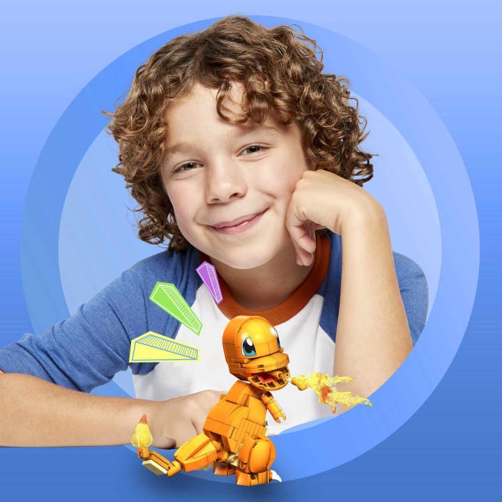 Konstruktorius mega construx pokemon charmander, 180 d.