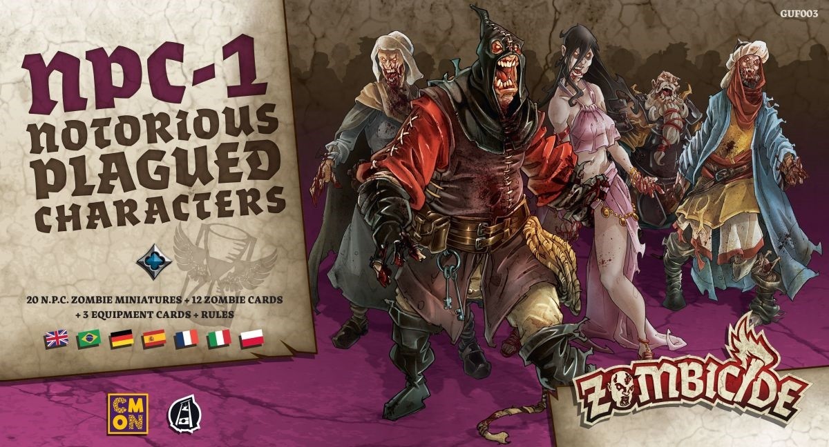 Žaidimas portal games zombicide: npc-1 - notorious plagued characters, ang