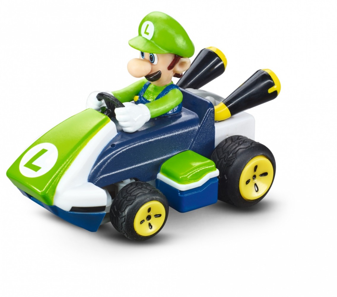 Nuotoliniu būdu valdomas mini rc mario kart luigi 2.4 carrera, 370430003p