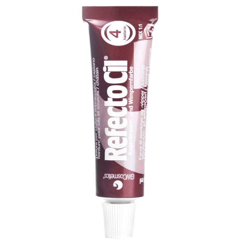 Ilgalaikiai blakstienų ir antakių dažai Refectocil 15 ml, 4 Chestnut