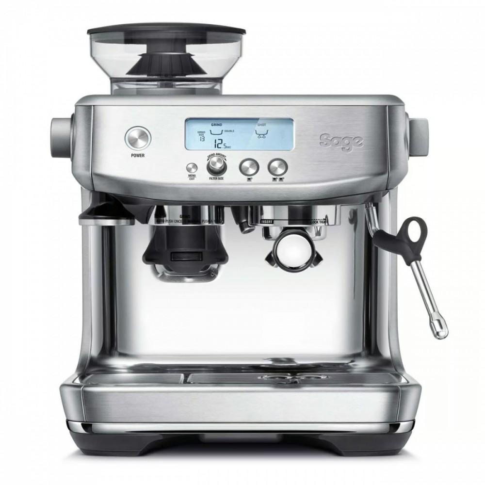 Pusiau automatinis kavos aparatas ‎sage appliances ‎ses878bst, su rankiniu pieno plakimu
