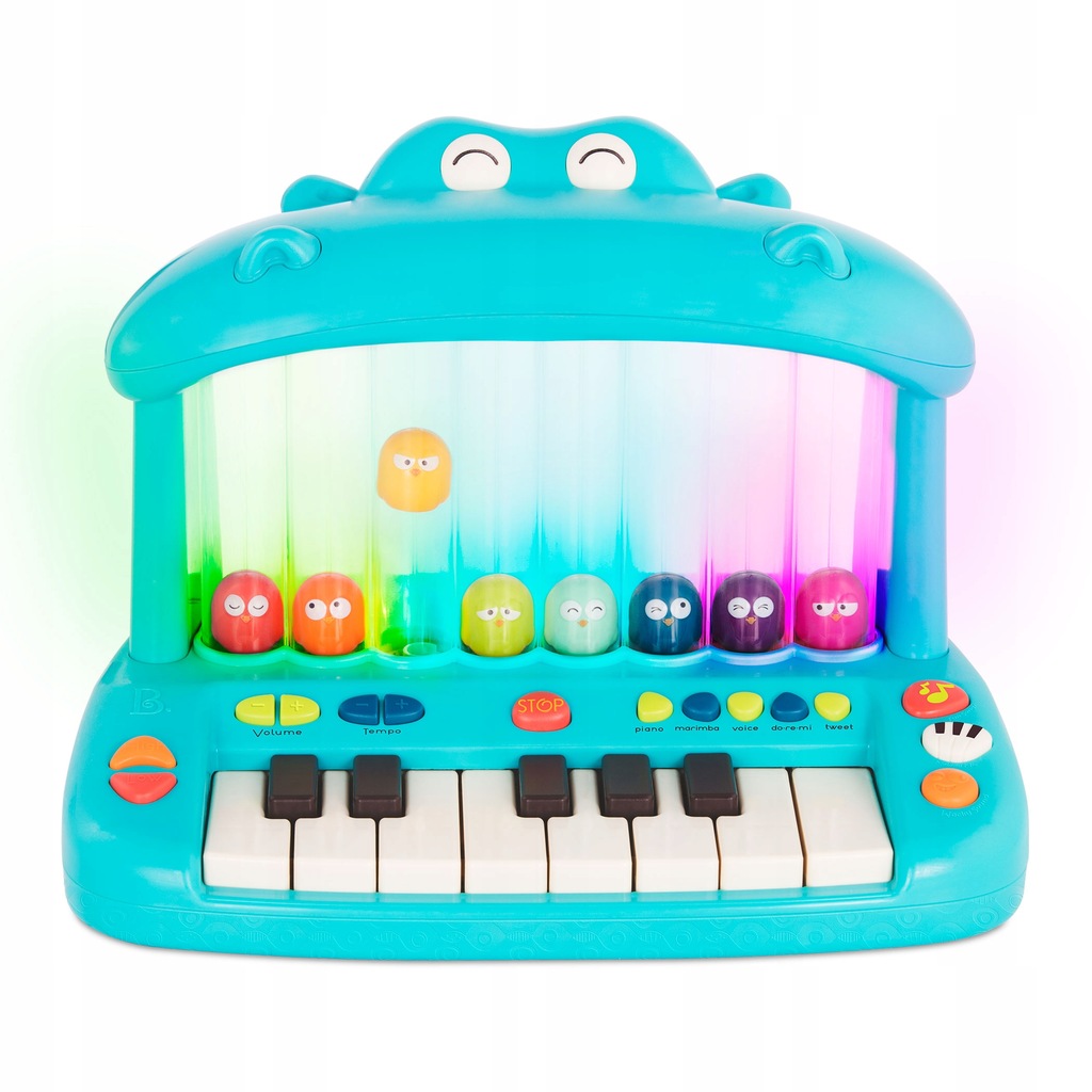 B.toys: hippo pop play piano - fortepijonas