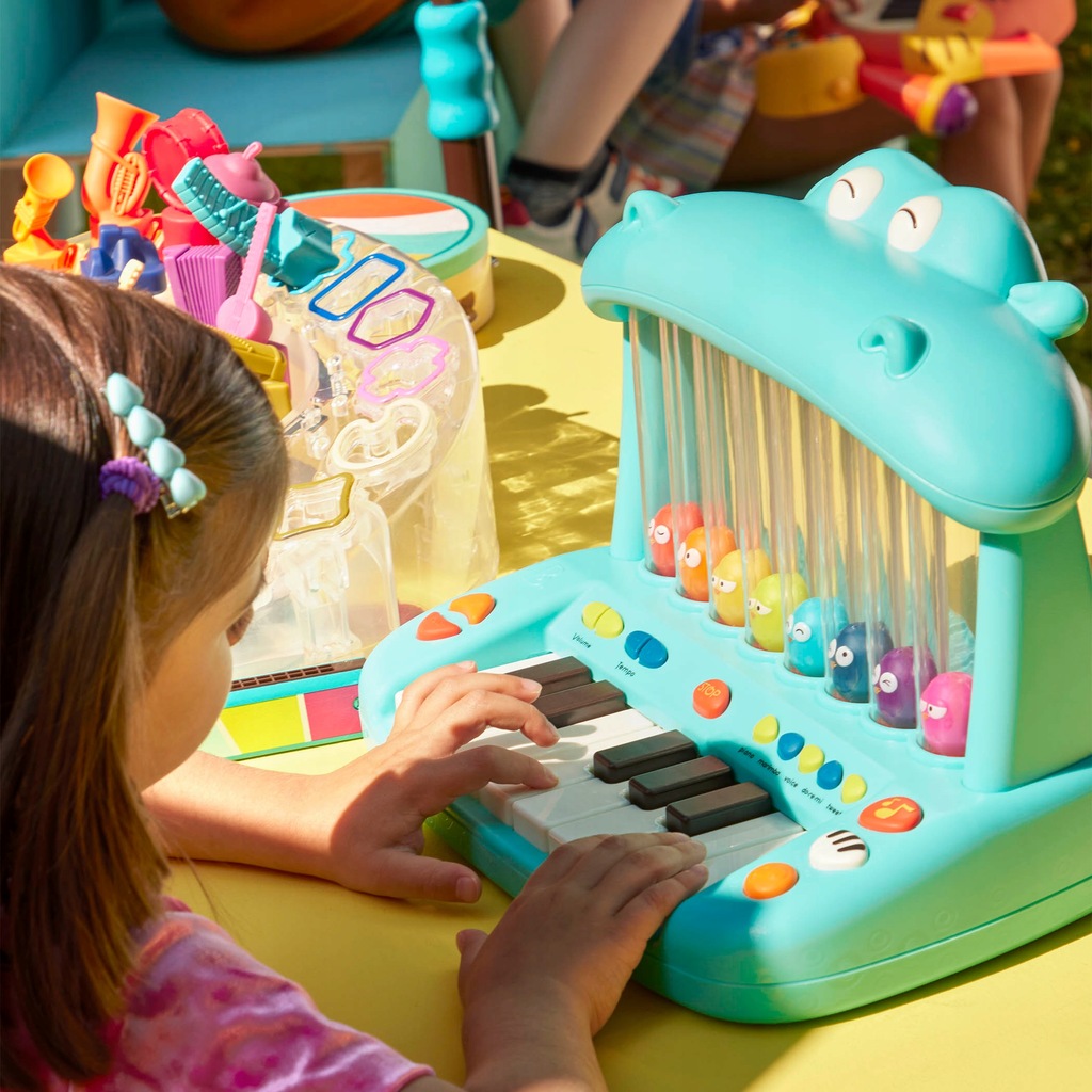 B.toys: hippo pop play piano - fortepijonas