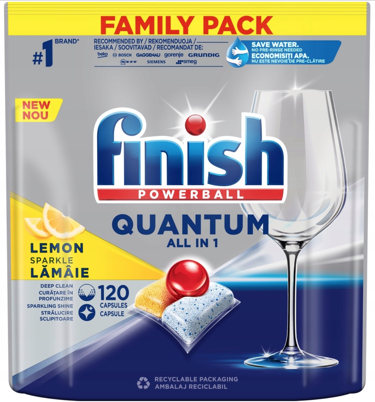 Finish Quantum All-in-1 kapsulės, 120 vnt.