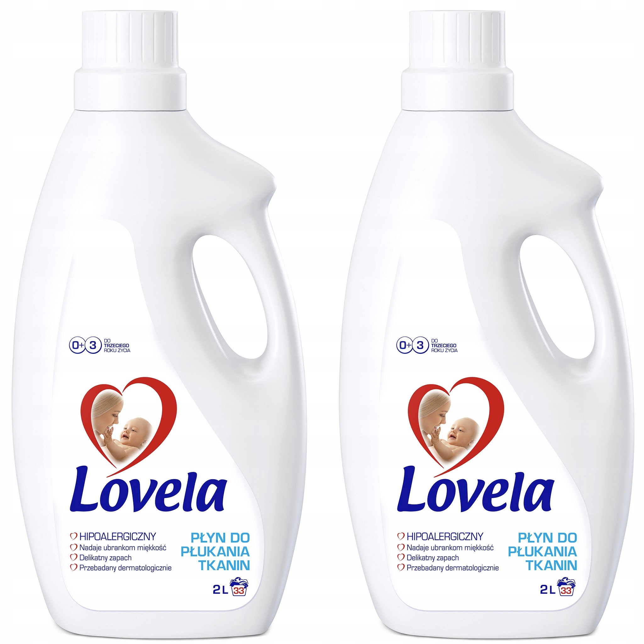 Lovela hipoalerginis audinių minkštiklis 2x2l